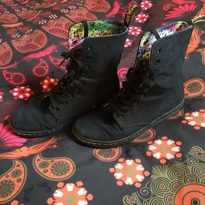 Black Canvas Dr. Marten’s US size 7